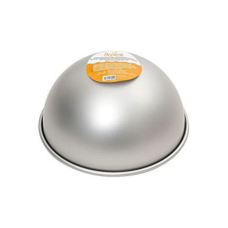 Molde de aluminio para hornear, hemisférico, 24 cm, decorado