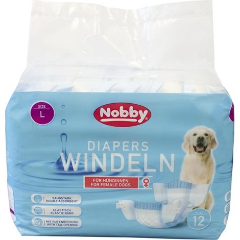Nobby Hundewindeln Hündinnen Größe L - 12 Stück Hundepflege