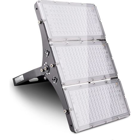 300 W LED-Flutlicht für den Außenbereich, 24.000 lm, Sicherheitsbeleuchtung, wasserdicht, IP66, 3.000 K warmweiß, LED-Außenstrahler für öffentliche Beleuchtung, Garage, Flur, Garten