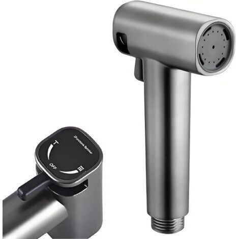 Pommeau de douche de toilette à main réglable avec deux modes (jet/jet d'eau) pour l'hygiène personnelle et les soins de nettoyage (1/5)