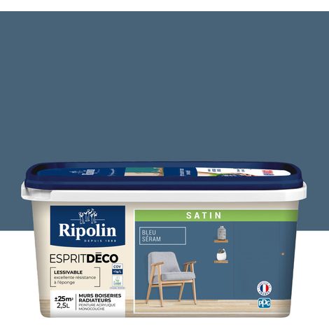 Ripolin RIPOLIN couleur satin bleu seram 2,5 L peinture (1/7)