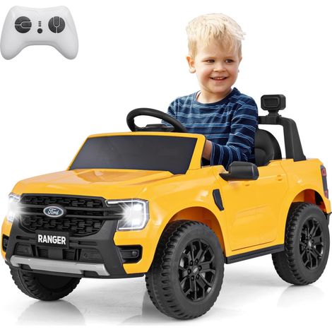 GOPLUS 12V Voiture Electrique Enfants Ford Ranger, 4x4 Electrique Enfants avec Télécommande Effets Sonores Lumineux&USB&Klaxon, 2 Modes de Conduite,Démarrage Progressif, Charge 30kg, pour 3-6 Ans (1/5)