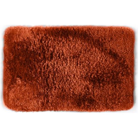 Tapis de bain microfibre FINO 60x90cm Terracotta Spirella (1/5)