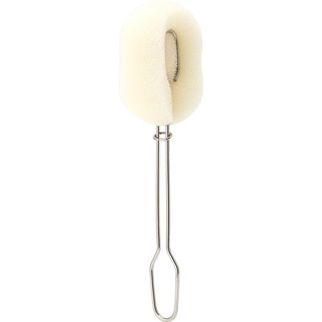 Têtes de brosse remplaçables, goupillon à long manche pivotant à 360 degrés, goupillon antibactérien pour biberons, brosse éponge créative. (1/5)