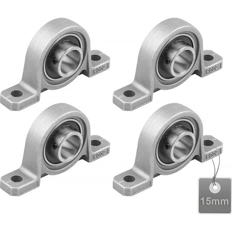 Satz mit 4 Zinklegierungs-Stehlagern – integrierte Kugeln, massiver Gusseisensockel, 15 mm Größe für bewegliche Möbel