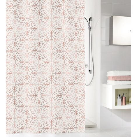 Kleine Wolke Duschvorhang Bloom pearl, 180 x 200 cm Duschvorhang