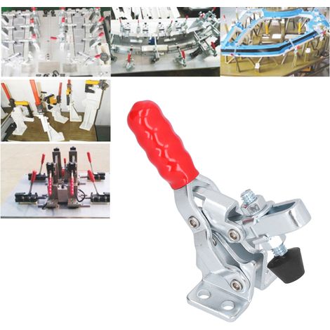 Étau à bascule GH-12050-U - Fixation rapide pour fraiseuse bois et gravure, avec manche plastique et capacité 150kg (1/5)