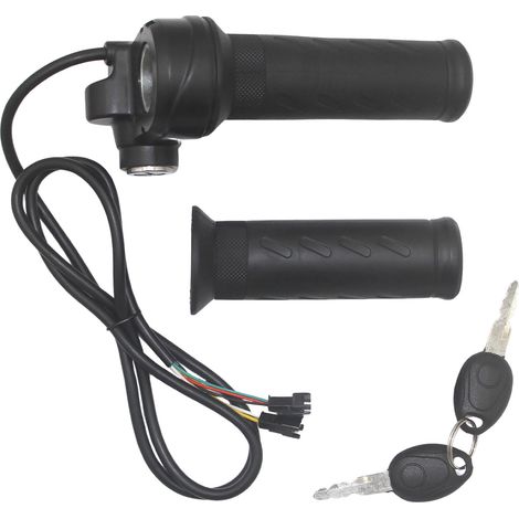 Scooter accessories HB108 type ignition lock, twist throttle grip, left and right handlebars, accelerator, speed controller handle (1/3)