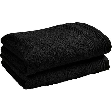 Lot de 2 serviettes invité - COTON PUR - Spa Truffe - 30 x 50 cm - 400 g/m² - 100% coton (1/5)