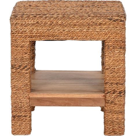 Mesita Auxiliar Fibra Teca 40X40X40 Natural (1/5)