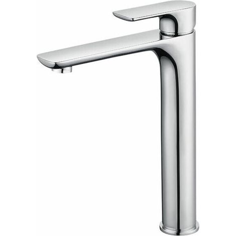 Grifo mezclador para lavabo con caño alto, Grifo de lavabo de latón, Grifo de agua fría y caliente, Con caño de 60 cm de largo (1/5)