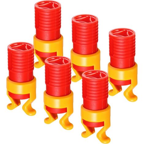 Fixateur de Vis Rouge Abs 6 Pièces pour Menuiserie Porte-vis pour Perceuse, Maintien des Vis et Clous, Usage Professionnel et Bricoleur (1/5)