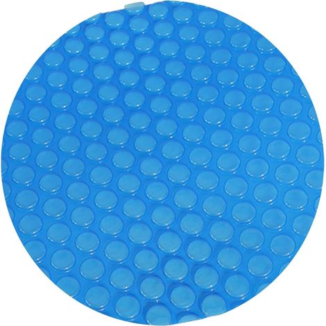 Bâche à Bulles pour Piscine, de piscine familiale ronde 1,2 5,5 m diamètre, couverture solaire bleue, film isolant bulles pliable, piscines gonflables intérieures et extérieures, anti - (1/5)