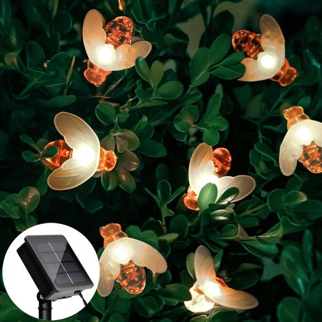 Guirlande lumineuse solaire 6 millions de LED, 30 LED, étanche, pour extérieur, intérieur, jardin, terrasse, fête, sapin de Noël, blanc chaud-AquaForge
