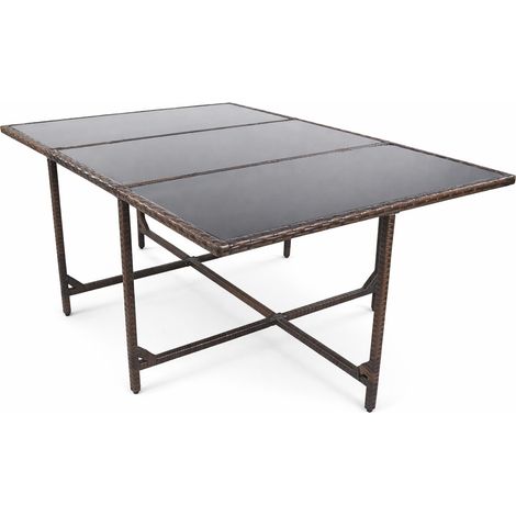 Ratten Garden Table Balcone Tavolo Raloso 74x170x110 - VCM