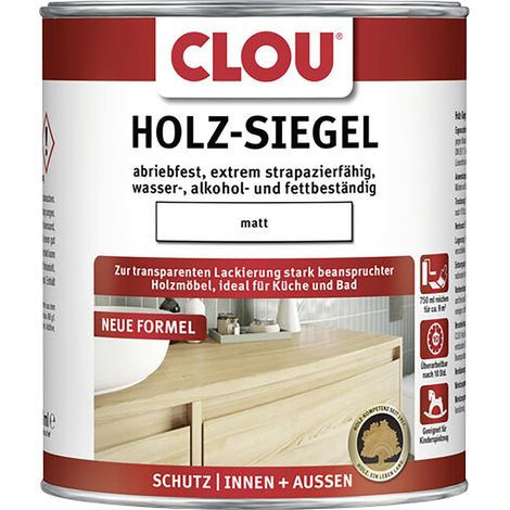 Clou Holz-Siegel 750 ml matt transparent Holzschutzlasur