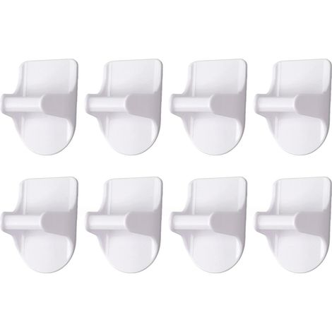 Filiyano-Lot de 8 supports pour flacons pulvérisateurs en ABS, gain de place, adhésif puissant, pour armoires de maison (1/5)