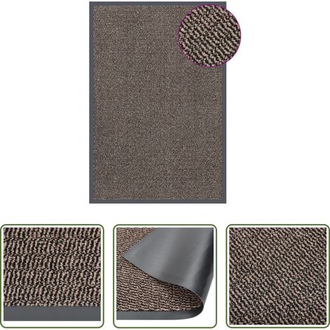 Tapis de porte - Paillasson touffeté 80x120 cm Marron foncé (1/5)