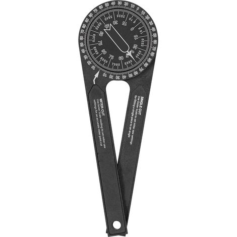 Rapporteur d'angle 360 degrés pour scie à onglet, goniomètre de menuiserie, mesureur d'angle antioxydation (1/5)