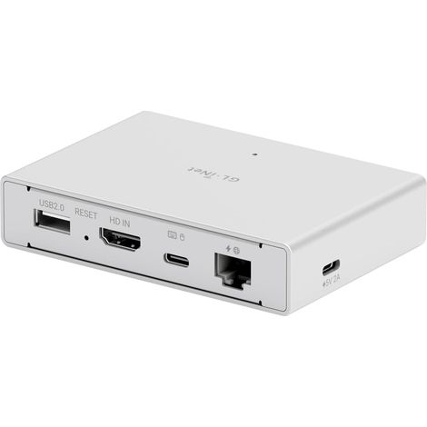 Comet PoE (GL-RM1PE) Remote KVM Control Over Internet - PoE/Type-C Dual Power Option 4K@30Fps,32GB EMMC Support for PC Server Remote Access Power Management Adapted KVM Switches