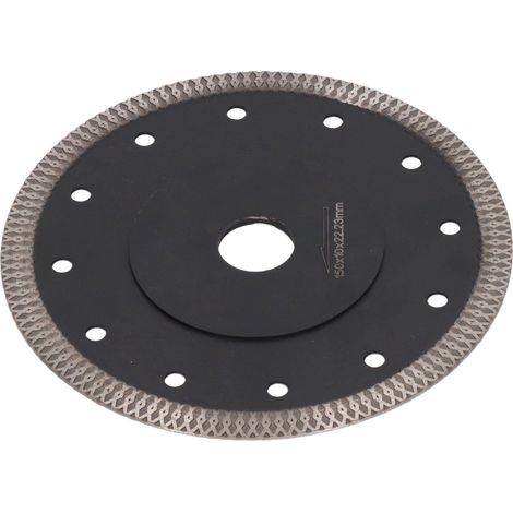 Disque à tronçonner diamanté rond avec bride en maille pour meuleuses d'angle, disque à tronçonner pour carreaux de marbre, 150 mm / 5,9 pouces (1/5)