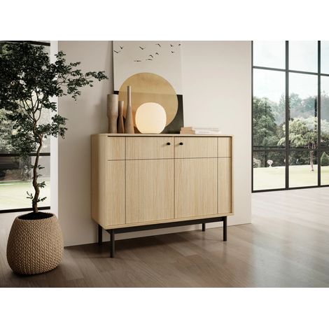 AX LIVING Kommode Kleine Cypressa K104 104 cm Modern in Eiche Linea