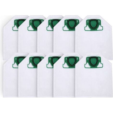 Lot de 10 sacs pour aspirateur Vorwerk Kobold VK200 FP200 – 5 couches micro-polaire – Filtration maximale pour allergiques (1/3)