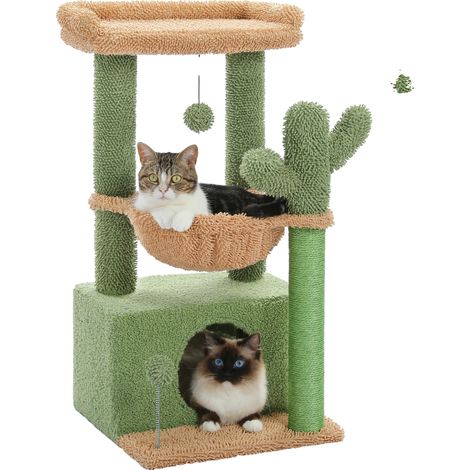 Arbre à chat, Condo douillet, Maison de jeu engageante, AMT0211GN, M (1/2)