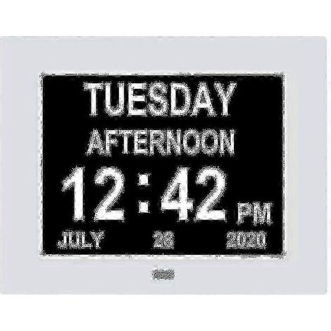 Calendrier numérique horloge - Grand format affichant clairement l'heure et la date (1/4)