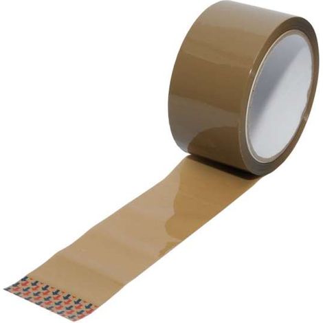 1 Rolle Paketband Packband braun Standard 50mm x 66m Paketklebeband low noise