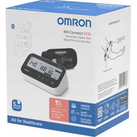 Monitor de presión arterial para brazo OMRON M4 Connect AFIB (1/4)
