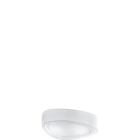 Plafoniera Contemporanea Mou Vetro Bianco 2 Luci E27 (1/2)