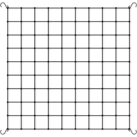 1 pièce Filet support plantes, treillis élastique pour serre, mailles résistantes en polyester, 90 x 90 cm, usage intérieur et extérieur (1/4)
