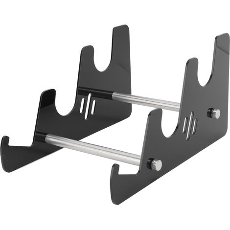 Acryl-Tastaturständer, Ständer für mechanische Computertastaturen, Schreibtischablage, 3-stufige Tastaturablage, abnehmbar, schwarz (1/5)