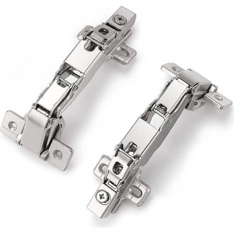 Zwei 165-Grad-Küchenscharniere mit Soft-Close-Funktion, unsichtbare Schrankscharniere, 35 mm Gesamtüberlappung. (1/5)