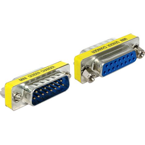 Delock adapter sub-d 15 pin male  female port saver