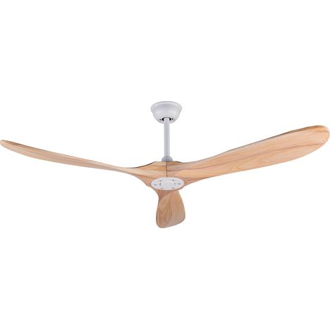 60-Zoll-Deckenventilator ohne Licht in Naturholzoptik, leiser DC-Motor (1/5)