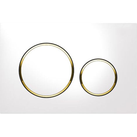 Betätigungsplatte SIGMA20, weiß / vergoldet (115.882.KK.1) für Sigma20-Kompatibles Produkt