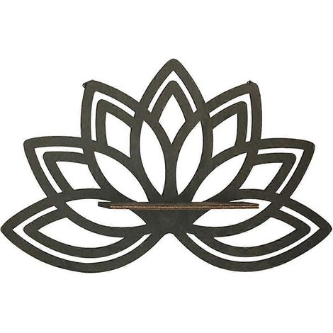 Étagère de rangement pratique en bois ajourée, organisateur de fleurs pour divers articles (1/4)