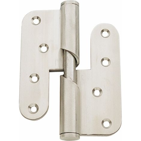 Paumelle helicoïdale zinguée 100x86mm droite - 1716DZ