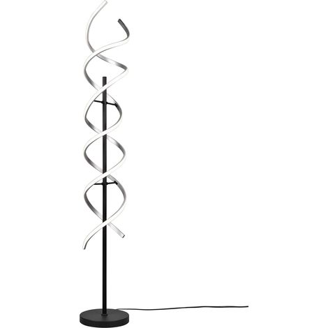 Lampada da terra LED, alluminio, alluminio spazzolato, H 150 cm, Sequence (1/5)