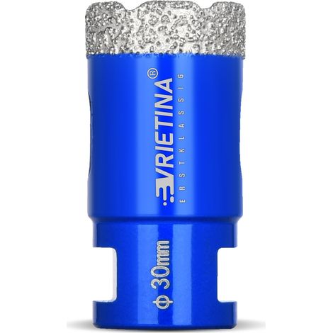 Foret diamanté pour carrelage M14 - 30 mm - Foret diamanté pour verre et carrelage humide / sec - Couronne de forage pour meuleuse d'angle - Scie cloche diamant - Pour carrelage, marbre, granit, (1/5)