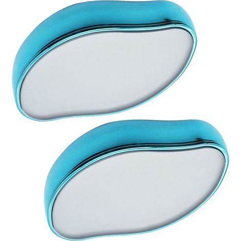 Lot de 2 Éponge Épilatoire Cristal Bleu, Exfoliant Doux pour Peau, Élimine les Poils sans Douleur, Réutilisable Sec et Humide (1/5)