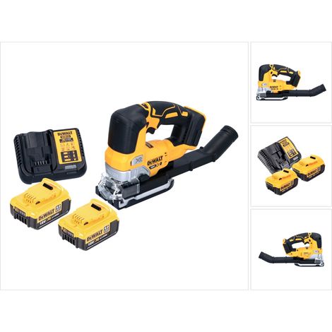 Seghetto alternativo a pendolo a batteria DeWalt DCS 334 M2 18 V brushless + 2x batteria ricaricabile 4,0 Ah + caricabatterie (1/5)