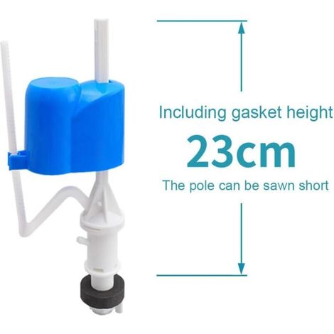 Plastique 1/2" Chasse d'eau entrée latérale Valve de remplissage d'arrivée, Remplacement Du Système de Chasse D'Eau