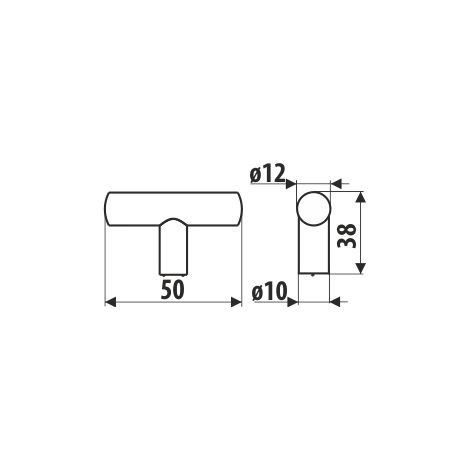 Bouton GS29, noir super mat (1/3)
