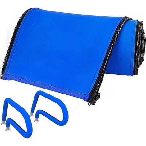 Rampe D'escalier De Piscine Rampe Piscine Main Courante Rail Fermeture À Glissière pour Couverture De Main Courante De Piscine 8ft, Manchon Antidérapant Confortable Et Doux Fermeture Éclair-LIAIKI (1/5)