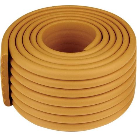 Protège-angle de bordure 2M, barrière de sécurité bébé, protection de meubles DIY, coins muraux pour enfant (Jaune foncé) (1/5)
