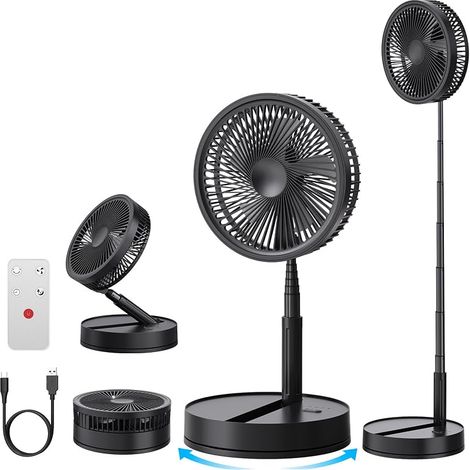 Ventilateur sur Pied Portable Silencieux, 8.6" Rechargeable (1/5)