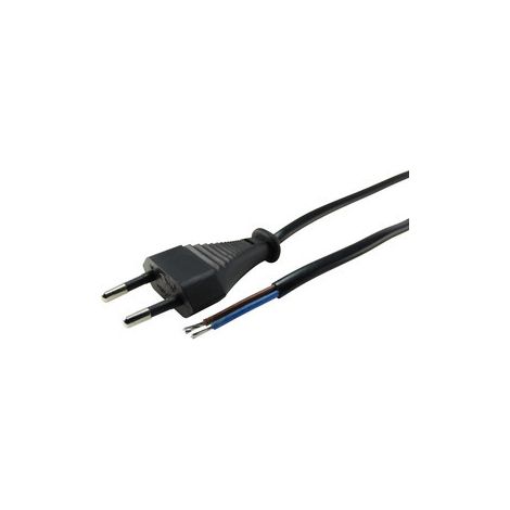 Cavo di alimentazione Ac 2x0,5mm Puntali stagnati 1,8m 36.640/180h05/gr